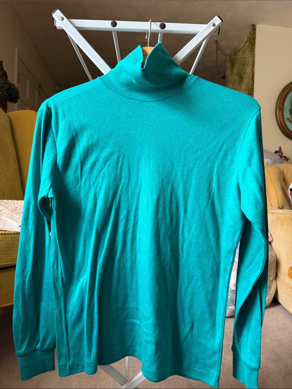 Bobbie Brooks Teal Long Sleeve Turtleneck Top